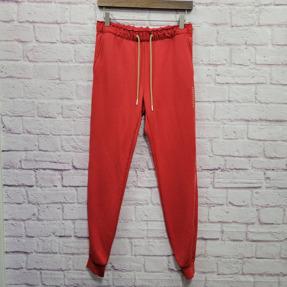 Scotch & Soda Maison Scotch Red Sweatpants S Joggers Club Nomade Athleisure Gorp